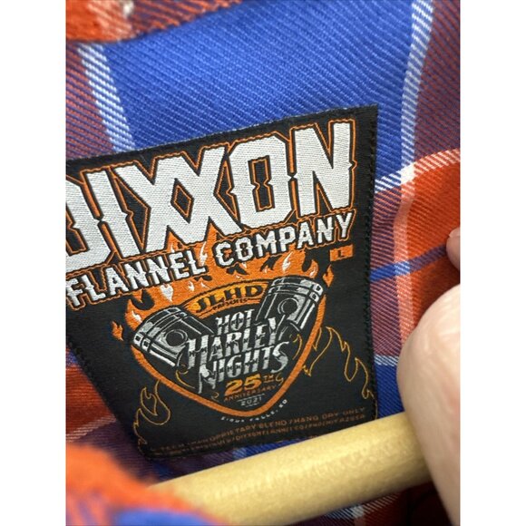DIXXON Hot Harley Nights Men L Flannel Shirt Hansen Distillery (Adrian Name) - Picture 5 of 6